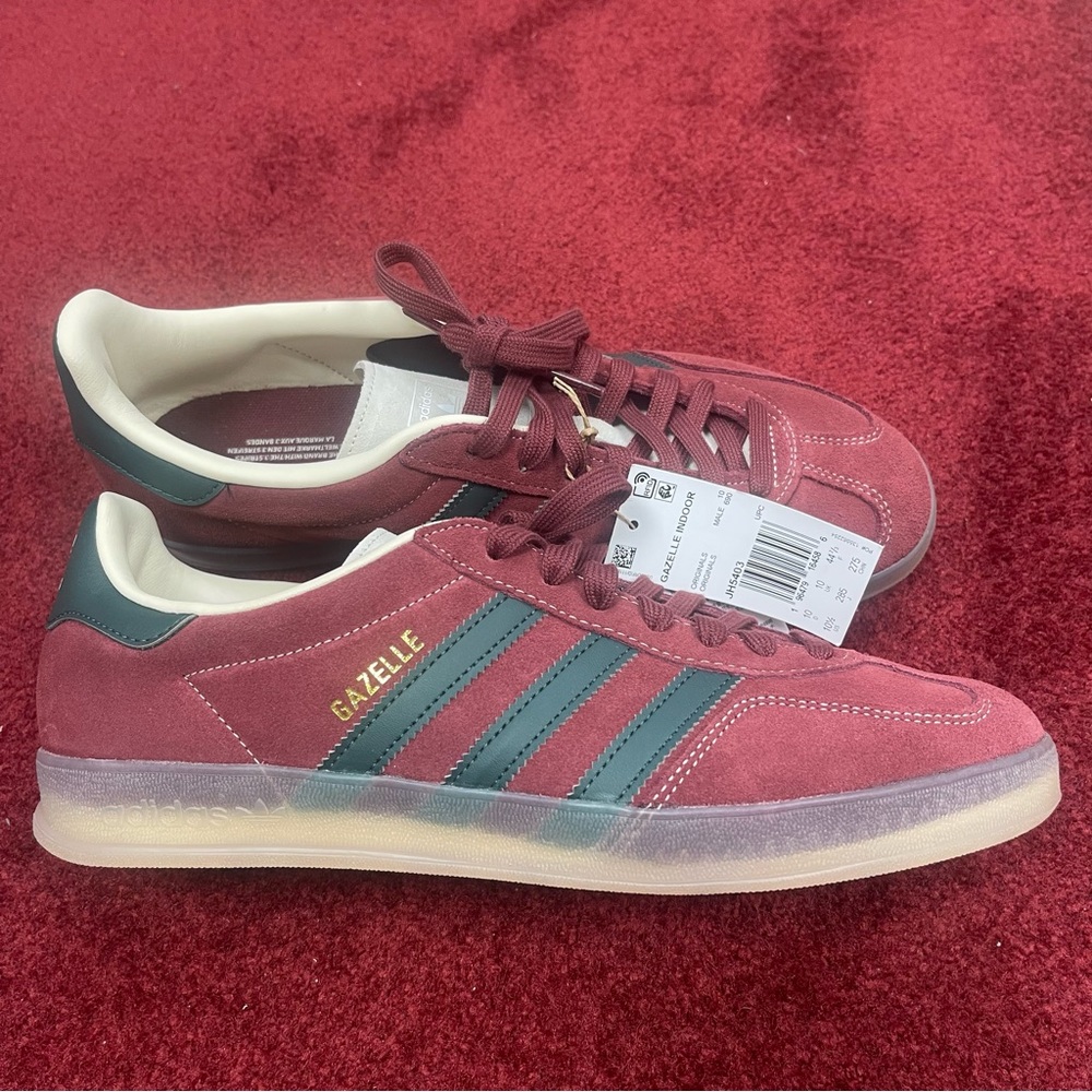 Adidas Gazelle Men's Sneakers - Burgundy and Teal